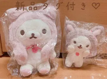 코리락쿠마 토끼 티타임 모으는 봉제 인형 걸이 봉제 인형