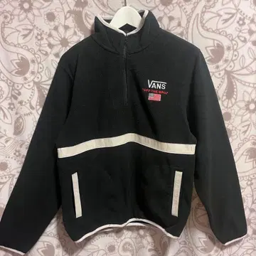 VANS 블랙 플리스 자켓 M