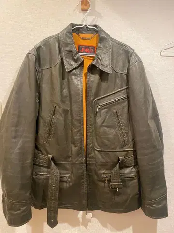 JG 1977 가죽 자켓 그레이