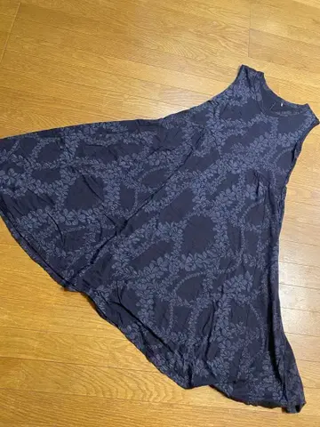 피카케 슬리브리스 원피스 플라 댄스 하와이