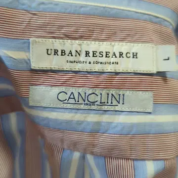 URBAN RESEARCH 긴팔 셔츠 L 스트라이프