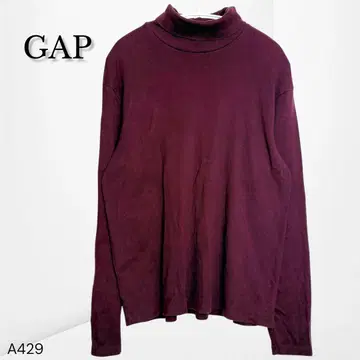 [갭] 터틀넥 롱 슬리브 캐주얼 무지 (남성용 L)