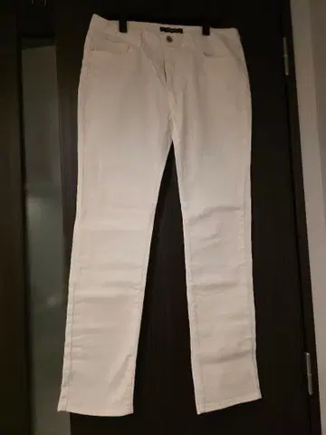 VENCE EXCHANGE 화이트 스트레이트 데님, 사이즈 M