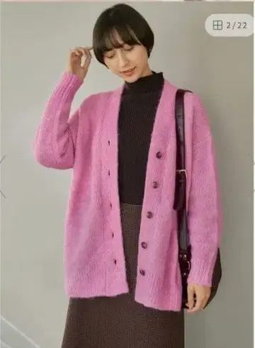 [ 새상품 ] 모헤어 라이크 릴랙스 가디건 STYLE DELI