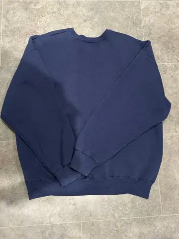 Hanes 프리미엄 웨이트 네이비 트레이닝복 OVY