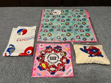 세트 판매 만박 EXPO2025 미야쿠미야쿠 산리오 에코백 손수건