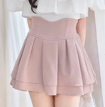 미셸 마카롱 michellMacaron 슬림 레그 스커트 M 더스티 핑크