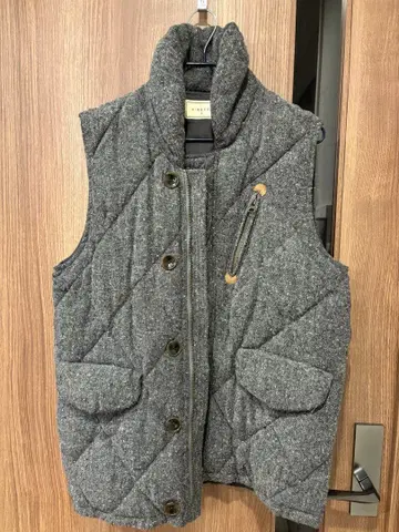 HIBECK 퀼팅 다운 베스트 사이즈 2 그레이