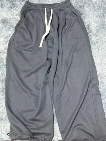 neos 스웨트 팬츠 남성용 여성용 와이드 루즈 실루엣