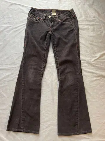 트루 릴리젼 조이 코듀로이 데님 팬츠