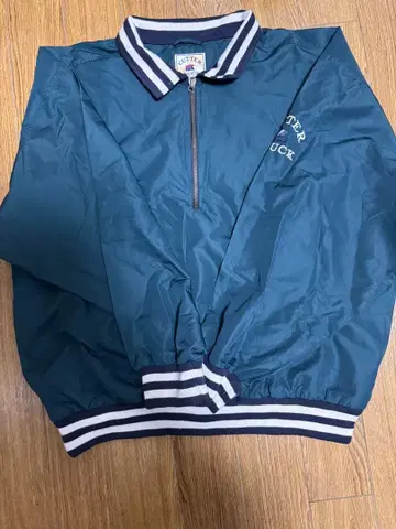 커터앤벅 다크 그린 하프 지퍼 자켓 L