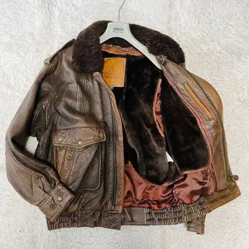 초레어 LL 사이즈 빈티지 플라이트 자켓 A2 가죽 자켓