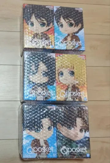 진격의 거인 Qposket 피규어 6체 세트