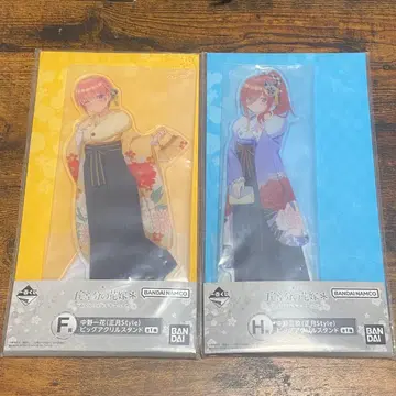 5등분의 신부 빅 아크릴 스탠드 나카노 이치카 나카노 미쿠 2개 세트