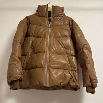 EVRIS 브라운 가죽 자켓 F