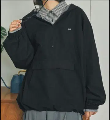 나일론 아노락 후드티