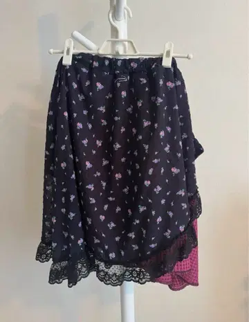 새상품급! YOSHOKUBAYASHI 핸드메이드 패치워크 스커트