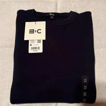 UNIQLO :C 스무스 코튼 크루넥 스웨터 M