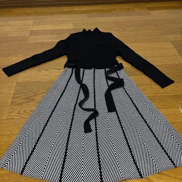 터틀 니트 원피스