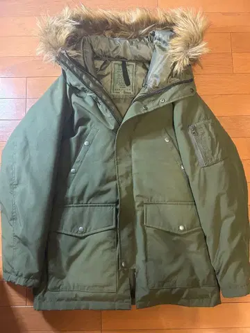 백 넘버 다운 자켓 올리브 2019년제