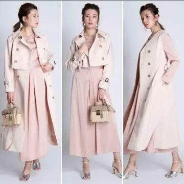 CELFORD 셀포드 3way 트렌치코트 핑크 베이지 38