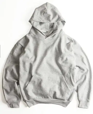 그레이 후드 부착 후드티 M 사이즈