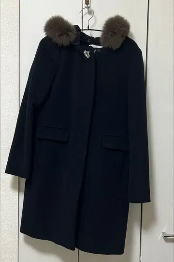 any SiS 퍼 달린 롱 코트