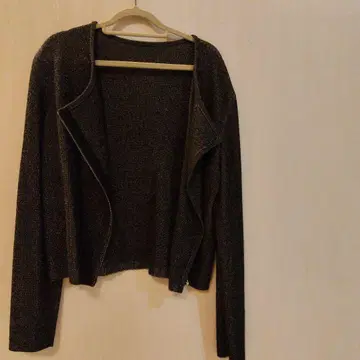 다크 그레이 니트 테일러드 자켓