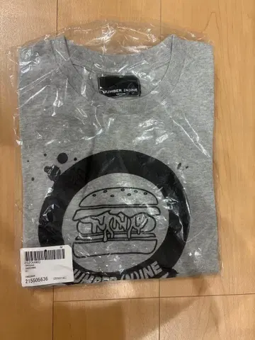 [ 새상품 미사용 ] 넘버나인 햄버거 티셔츠 그레이