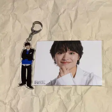 겐지부 오쿠라 타카토 브로마이드 아크링 키링 세트