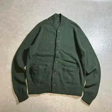 J.CREW 가디건 짙은 녹색 울 니트 제이크루