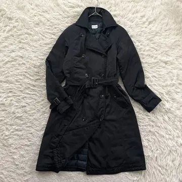 ELLE 다운 더블 롱 트렌치 코트 A라인