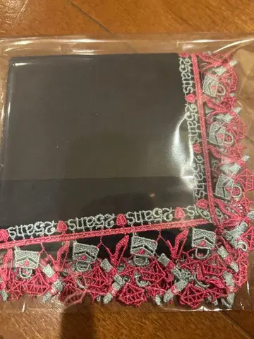 치카자와 레이스 25ans 뱅상칸 손수건 네이비 미개봉 새상품