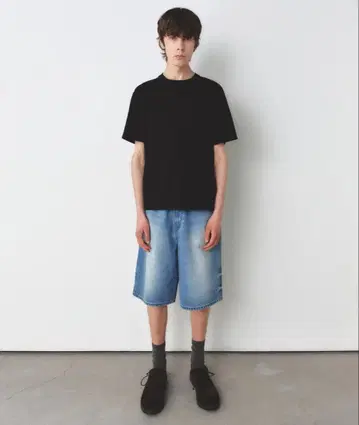 INSILENCE 도밍고 데님 쇼츠 블루