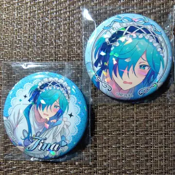 록은 숙녀의 소양입니다 이네미 티나 홀로그램 캔뱃지 2개 세트