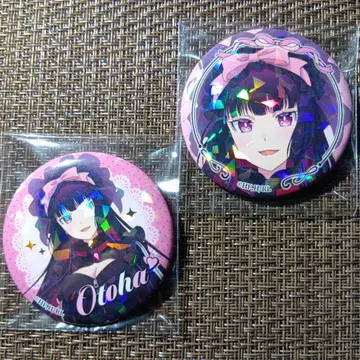 록은 숙녀에게 예의이고 블랙 아이언 오토하 홀로그램 캔뱃지 2개 세트