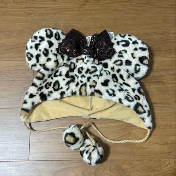 디즈니 레오파드 무늬 팬캡