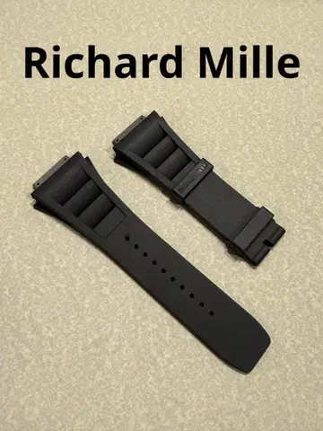 Richard Mille 리차드밀 고무 벨트 블랙 30M