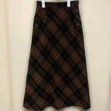 MACPHEE 롱 울 혼방 스커트