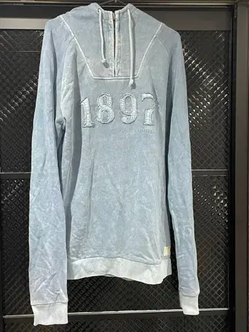 Gaastra 라이트 블루 후드티 S 사이즈 1897 자수