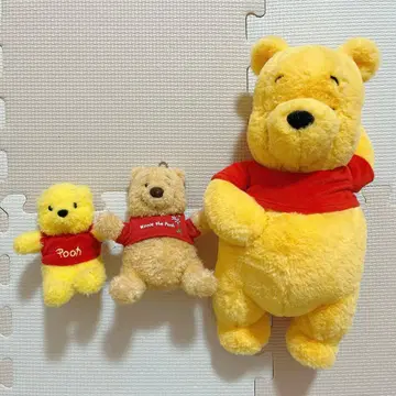 곰돌이 푸 봉제 인형 스트랩 3종 세트
