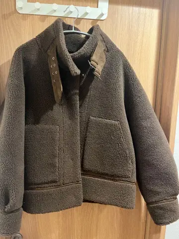 FRAY I.D 플리스 자켓 브라운