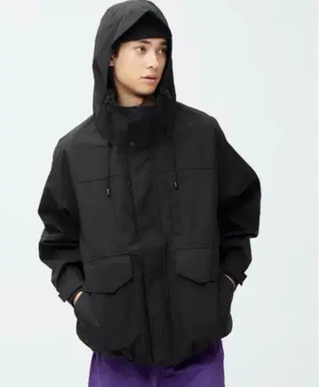 GU 바람막이 오버 사이즈 마운틴 파카