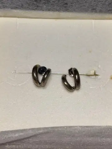 misty 실버 귀걸이 (인증서 포함)