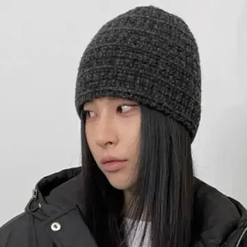 Blackup 렉밍 해치 니트 비니 모자 한국 nugu y2k