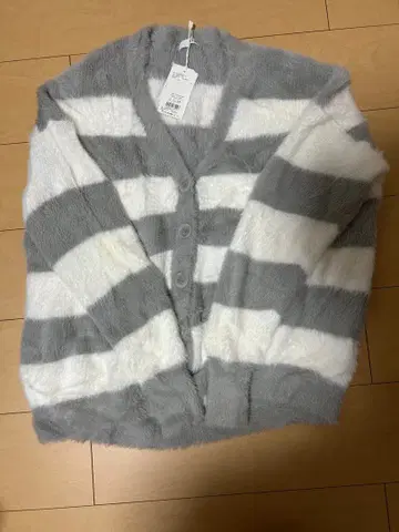 GYDA 샤기 보더 가디건