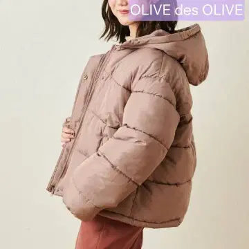 OLIVE des OLIVE 후드 부착 패딩 자켓 M 다운 자켓