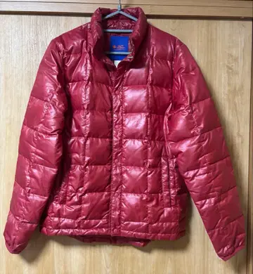 빨간색 퀼팅 다운 자켓 / 짐 마스터