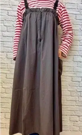 워크맨 발수 개더 점프 스커트 새상품 L 원피스 에이프런 라스트