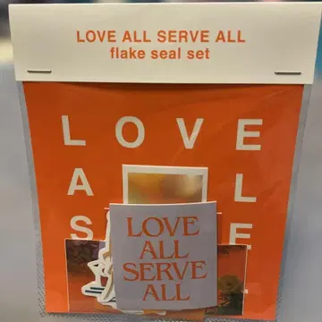 [ 후지이 카제 ] LOVE ALL SERVE ALL 플레이크 씰 세트